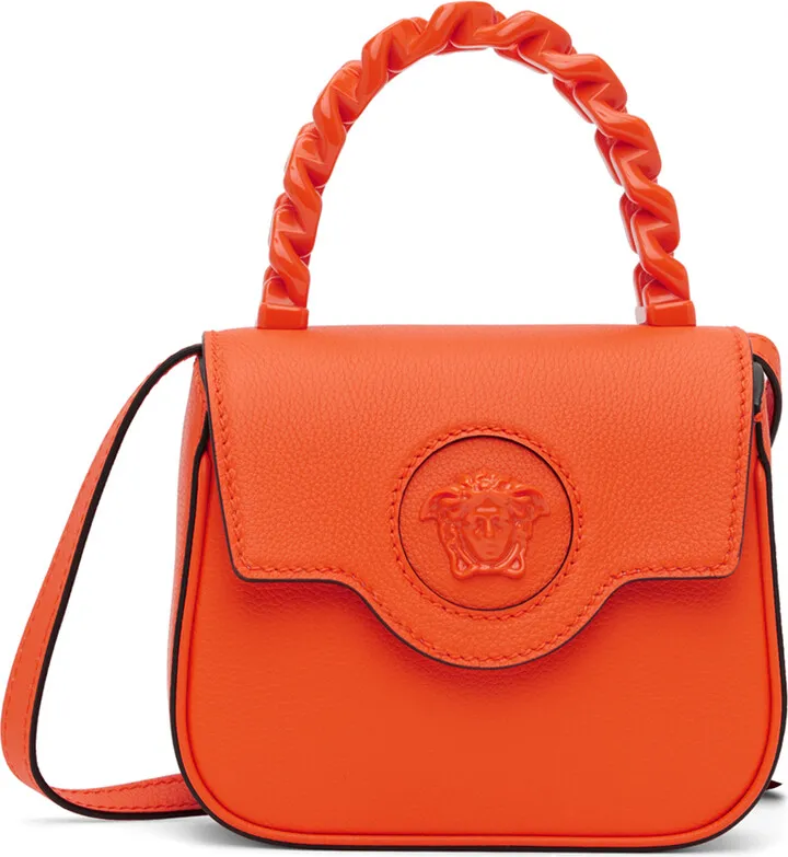 Versace Orange Mini 'La Medusa' Bag