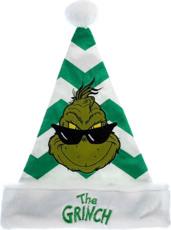 Dr. Suess The Grinch Who Stole Christmas Santa Hat 16"