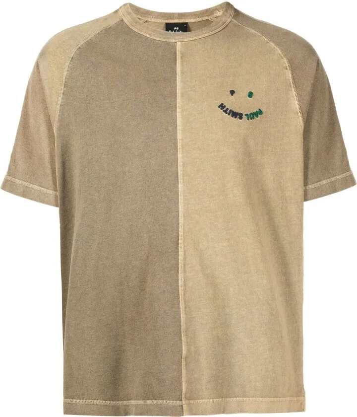 Happy logo-embroidered T-shirt