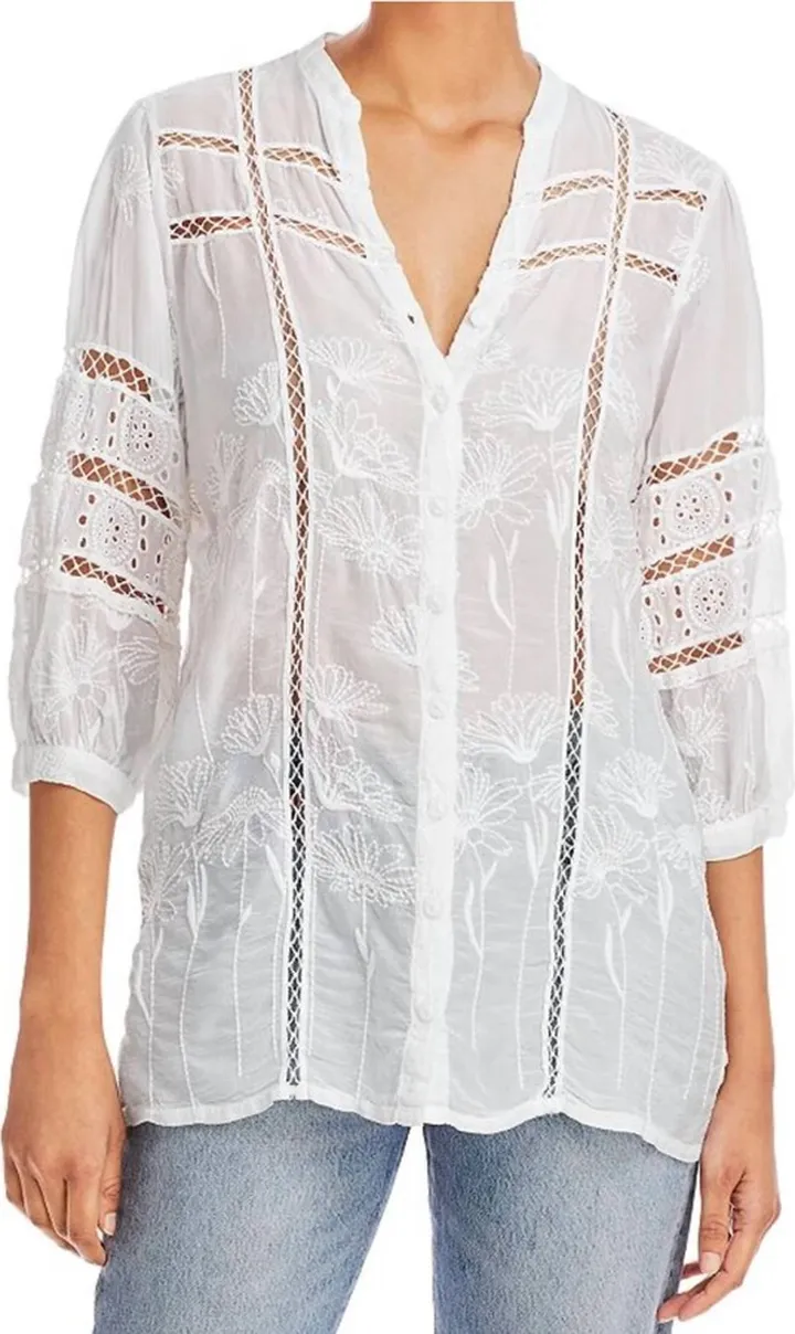 Daisy Peia Tunic in White
