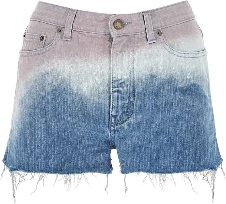 Saint Laurent Tie-Dye Denim Shorts