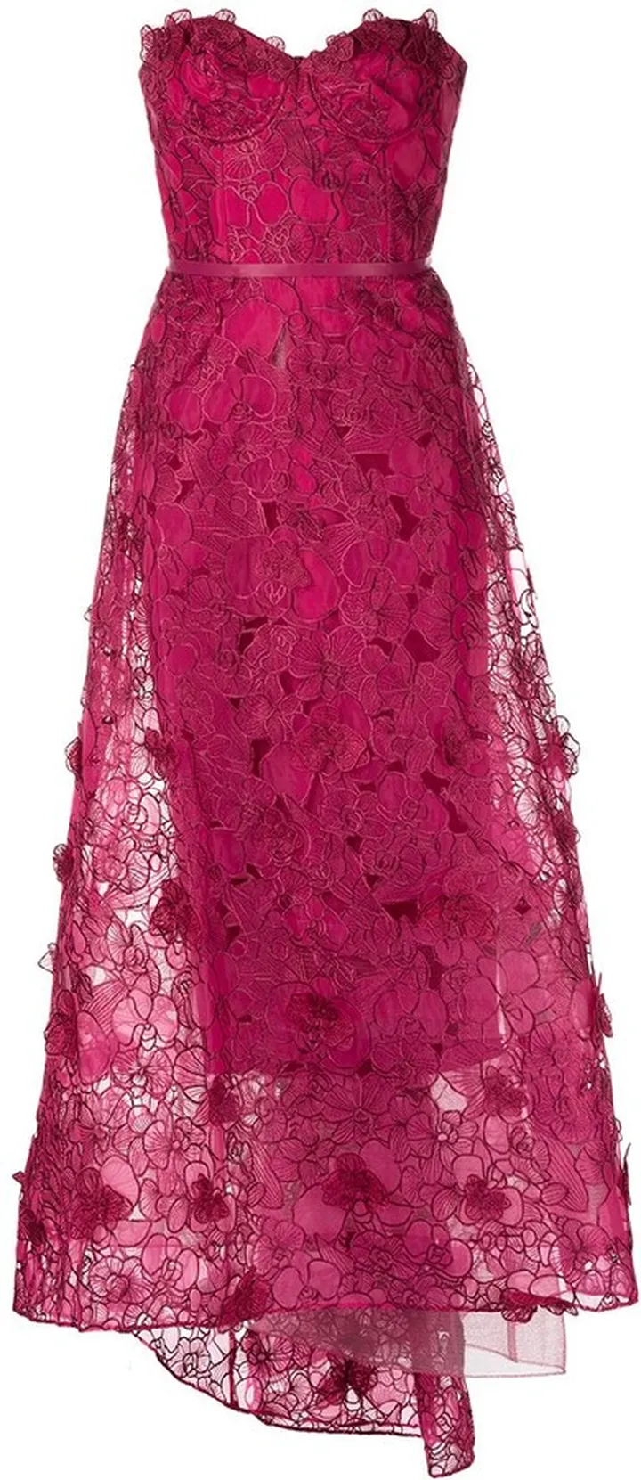 Strapless Organza Gown