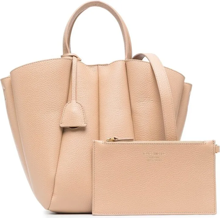 medium Bundie leather tote bag