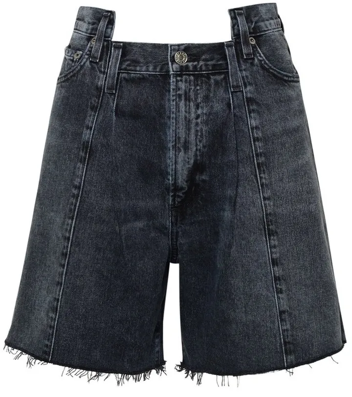 AGOLDE Distressed Knee-Length Shorts