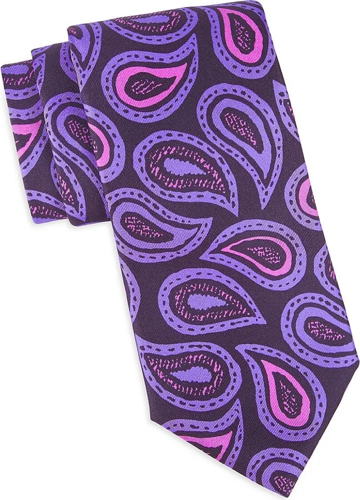 Novel Paisley Silk Tie