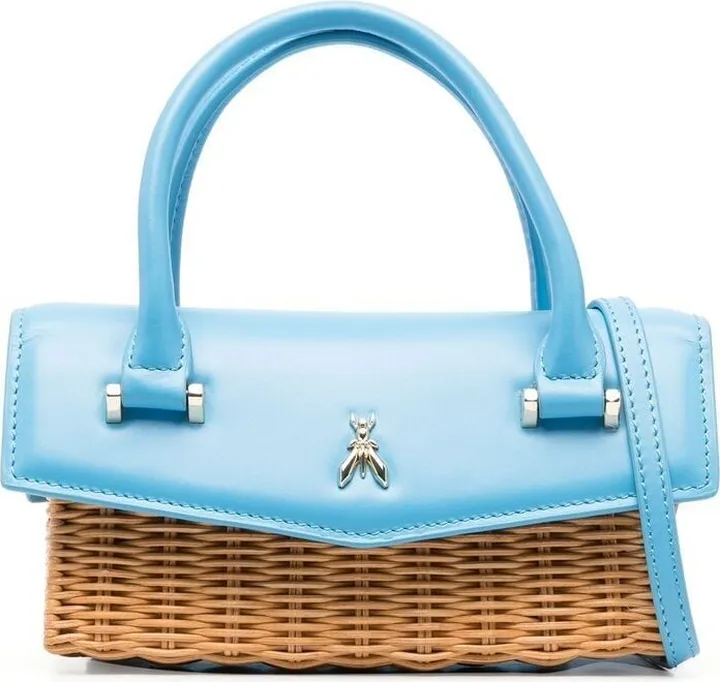 Fly Bamby straw tote bag