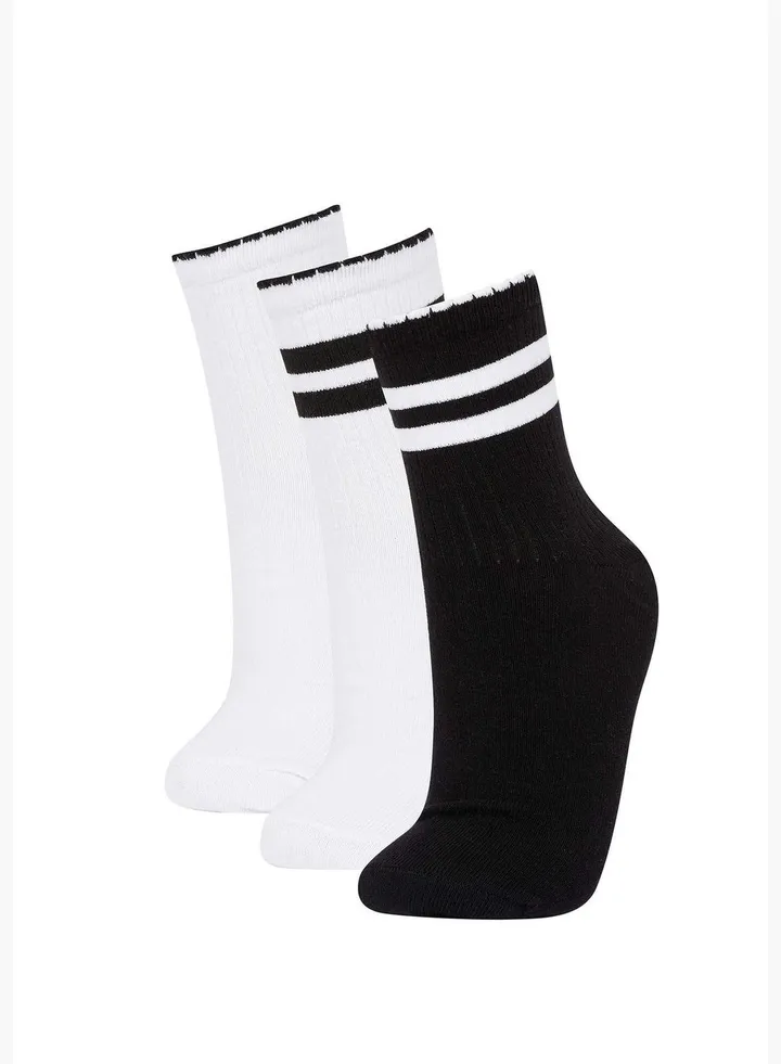 3 Pack Footie High Cut Socks
