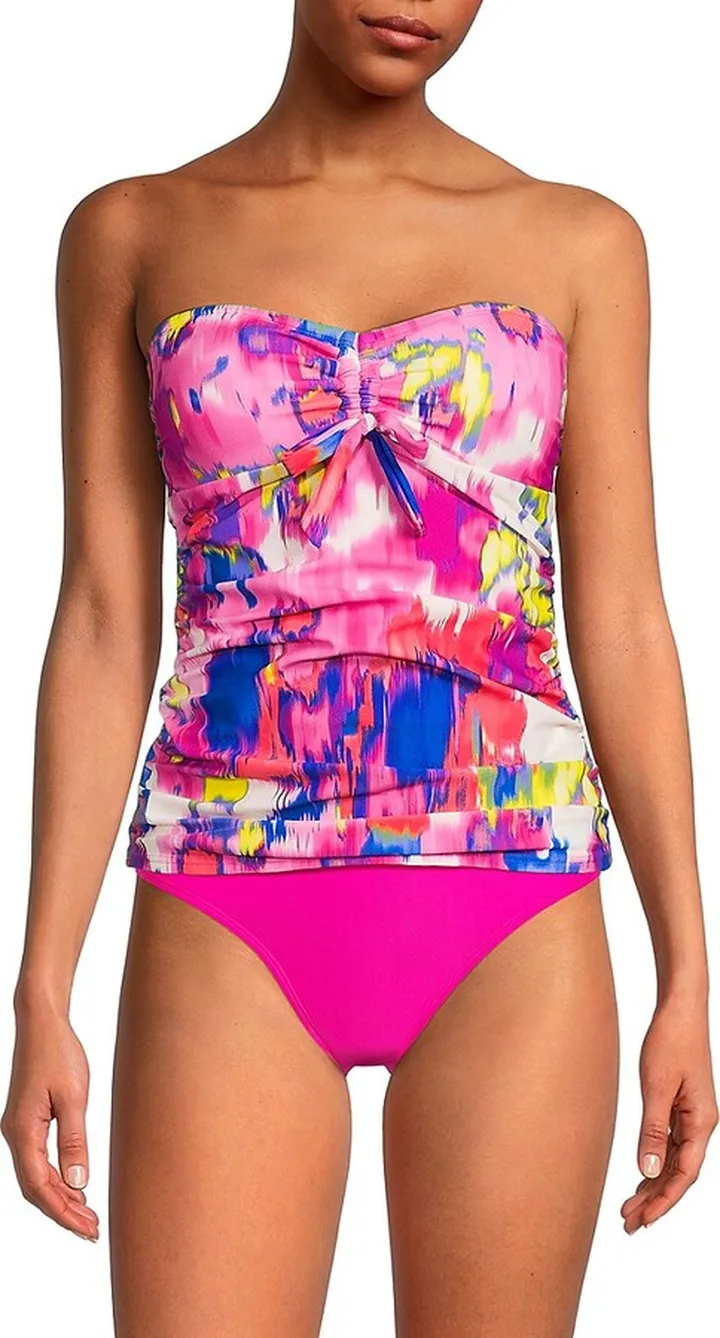 Bandeau Bow Tankini Top