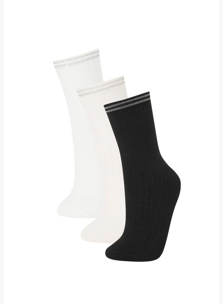 3 Pack Woman High Cut Socks