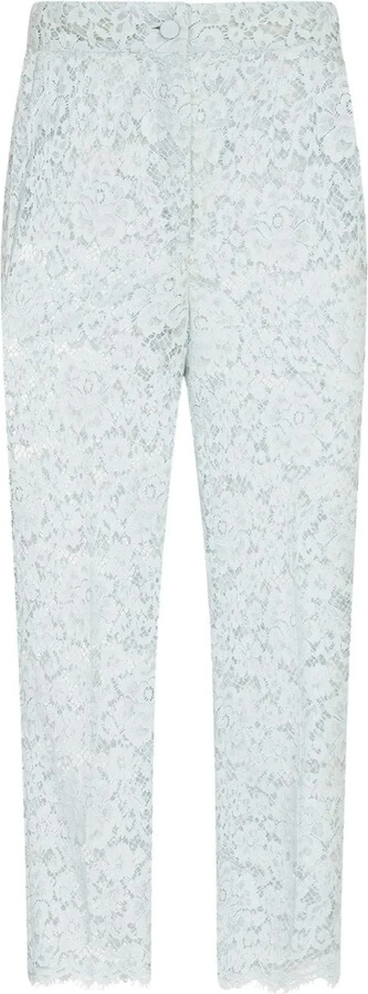 Lace Straight-Leg Trousers