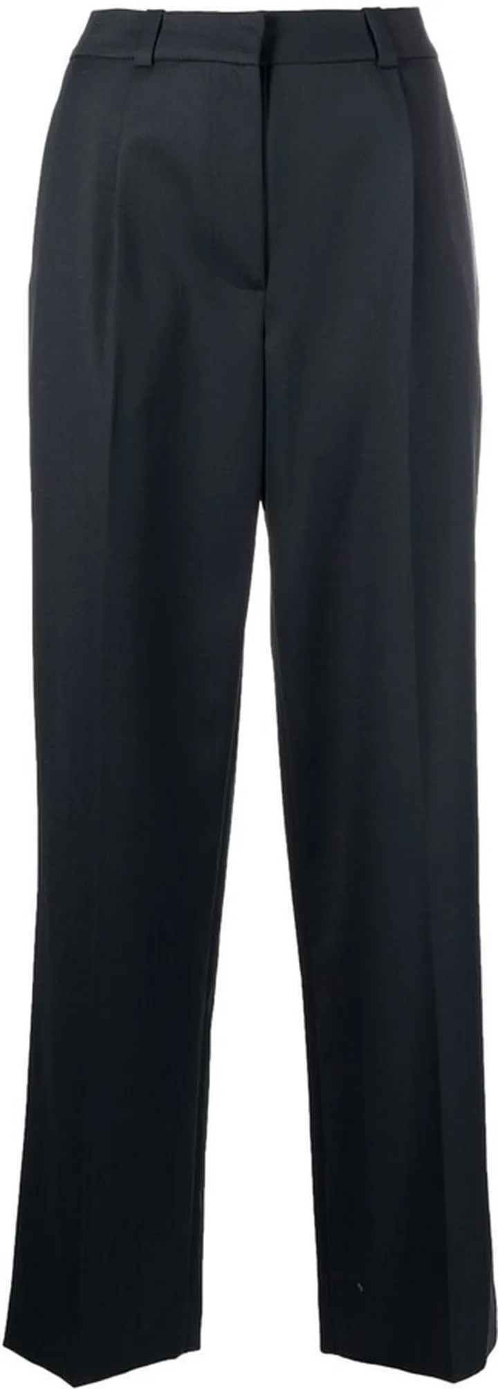 High-Waisted Straight-Leg Trousers
