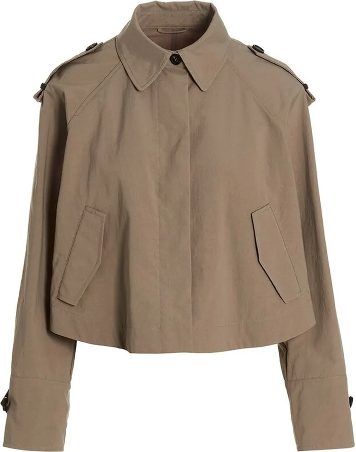 Brunello Cucinelli Long-Sleeved Cropped Jacket