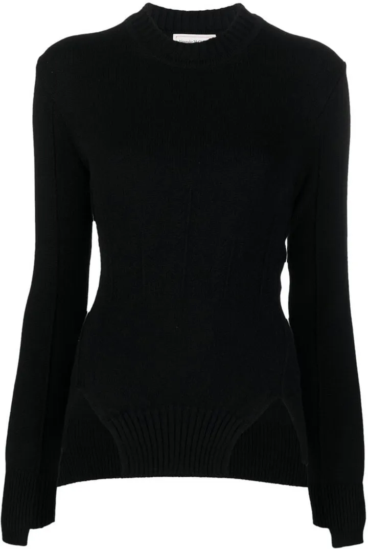 Long-Sleeve Knitted Top