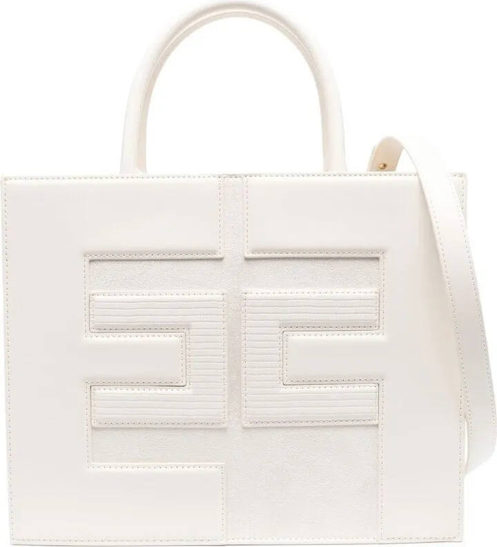 Logo Faux-Leather Tote Bag