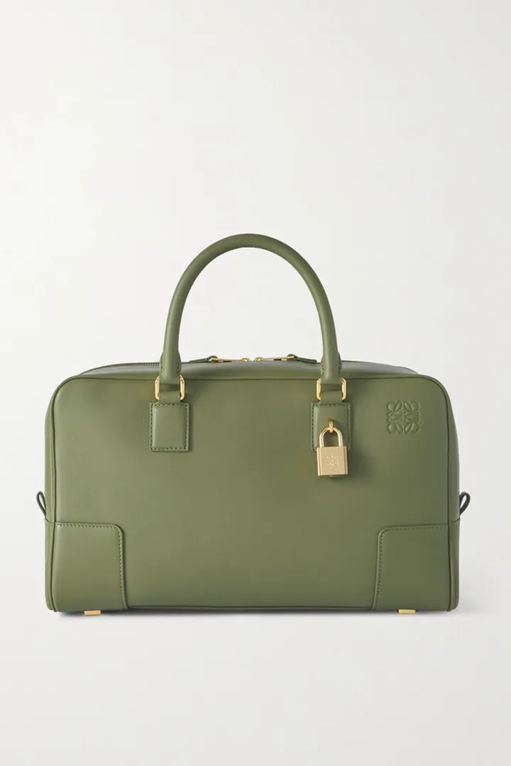 Loewe - Amazona 28 Medium Leather Tote - Green