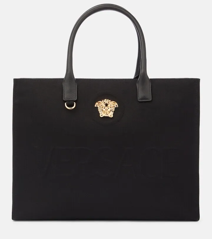 La Medusa cotton canvas tote bag