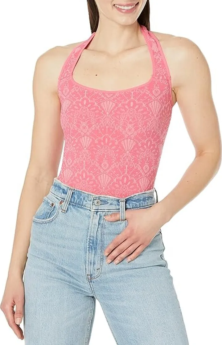 Free People With Love Bodysuit (Pom-Pom) Women's Jumpsuit & Rompers One Piece