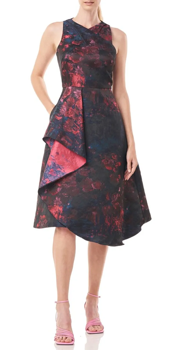 Jessie Drape A-Line Cocktail Dress