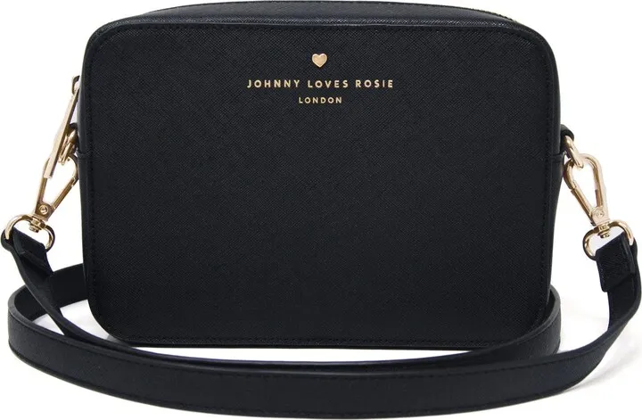 Johnny Loves Rosie - Black Carrie Crossbody Bag.