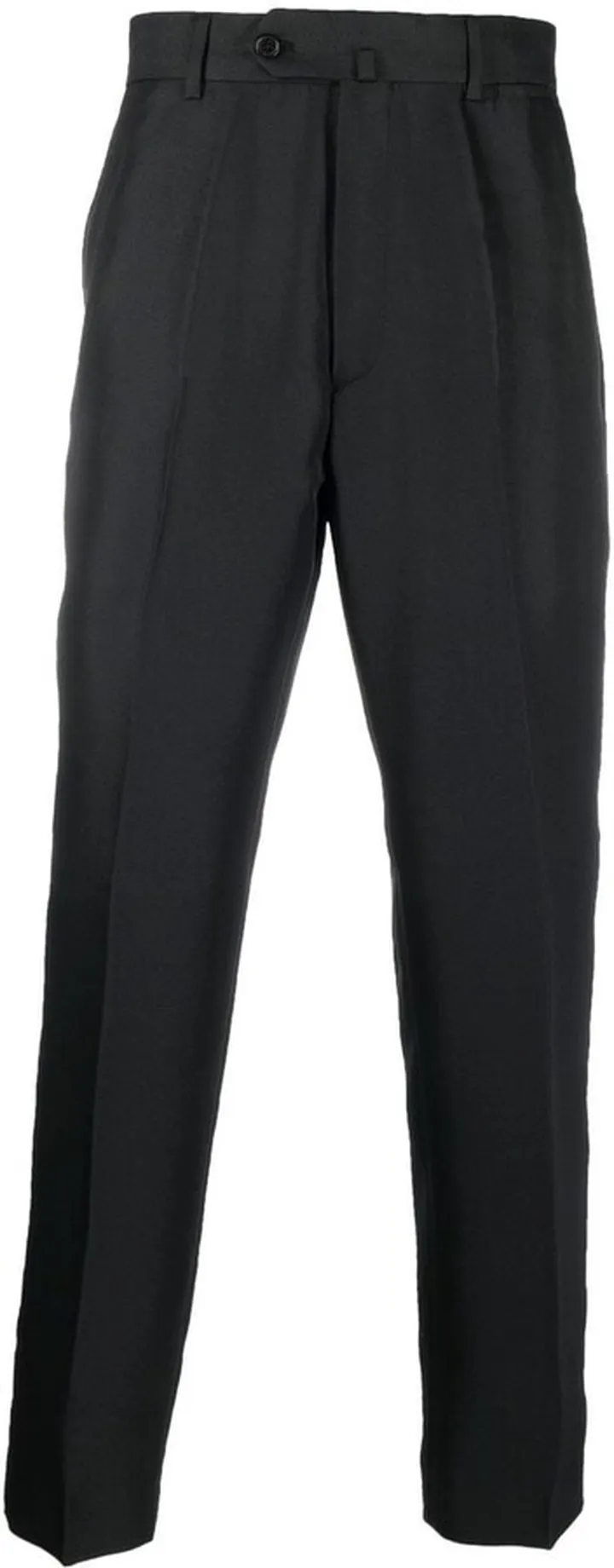 Cotton Tapered Crop Trousers