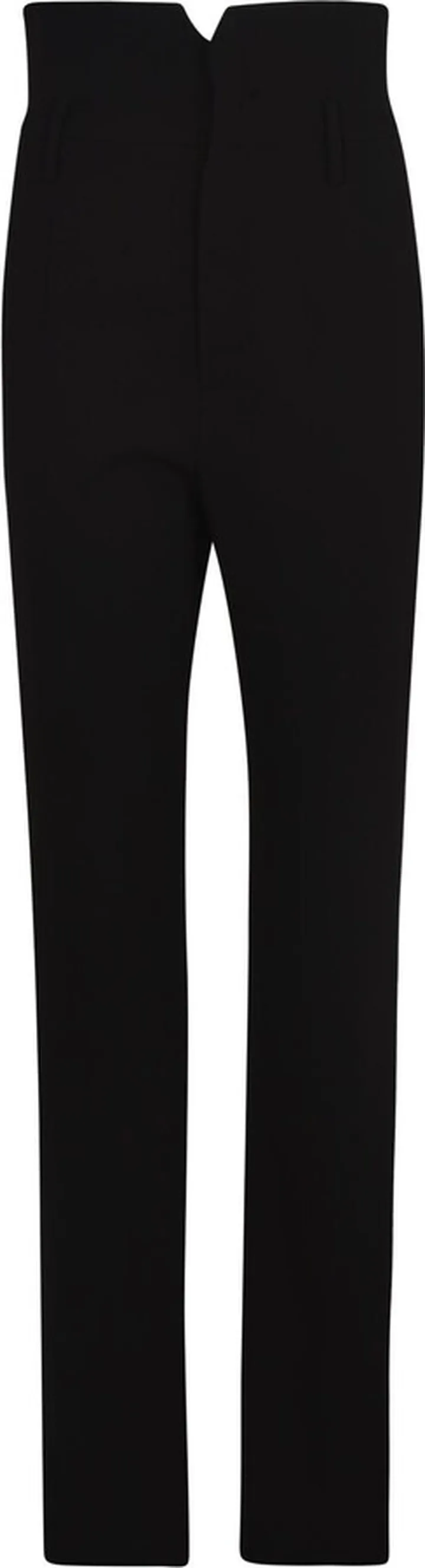 High-waist Plain Trousers