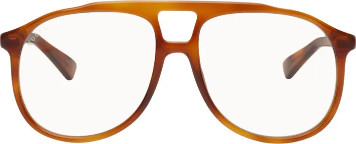 Gucci Tortoiseshell Aviator Glasses