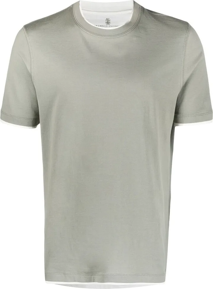 layered short-sleeve T-shirt