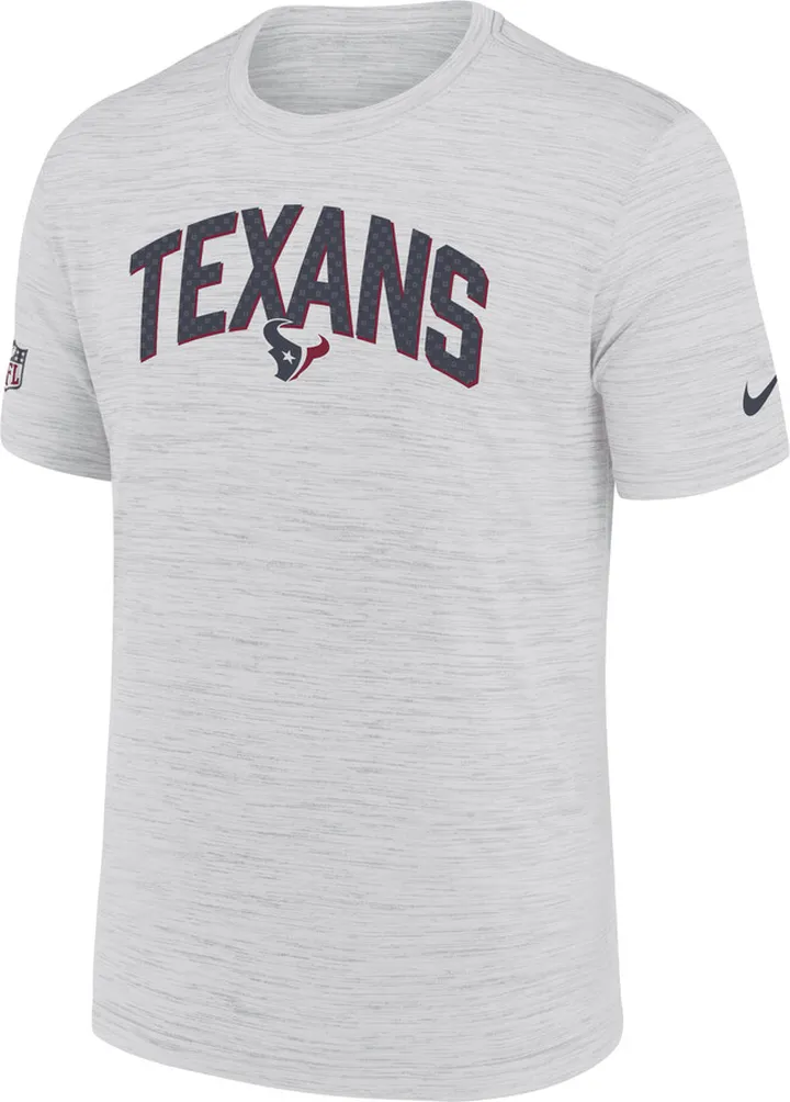 Nike Men's Dri-FIT Velocity Athletic Stack (NFL Houston Texans) T-Shirt in White