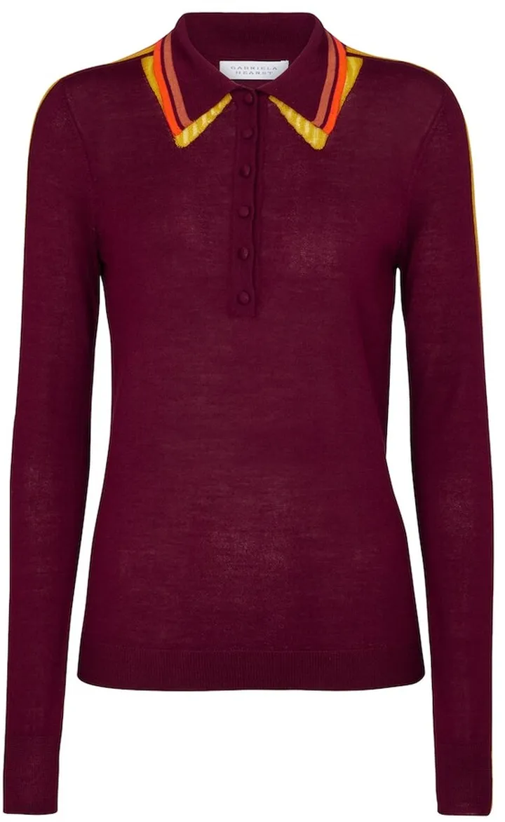 Manuel cashmere and silk polo shirt