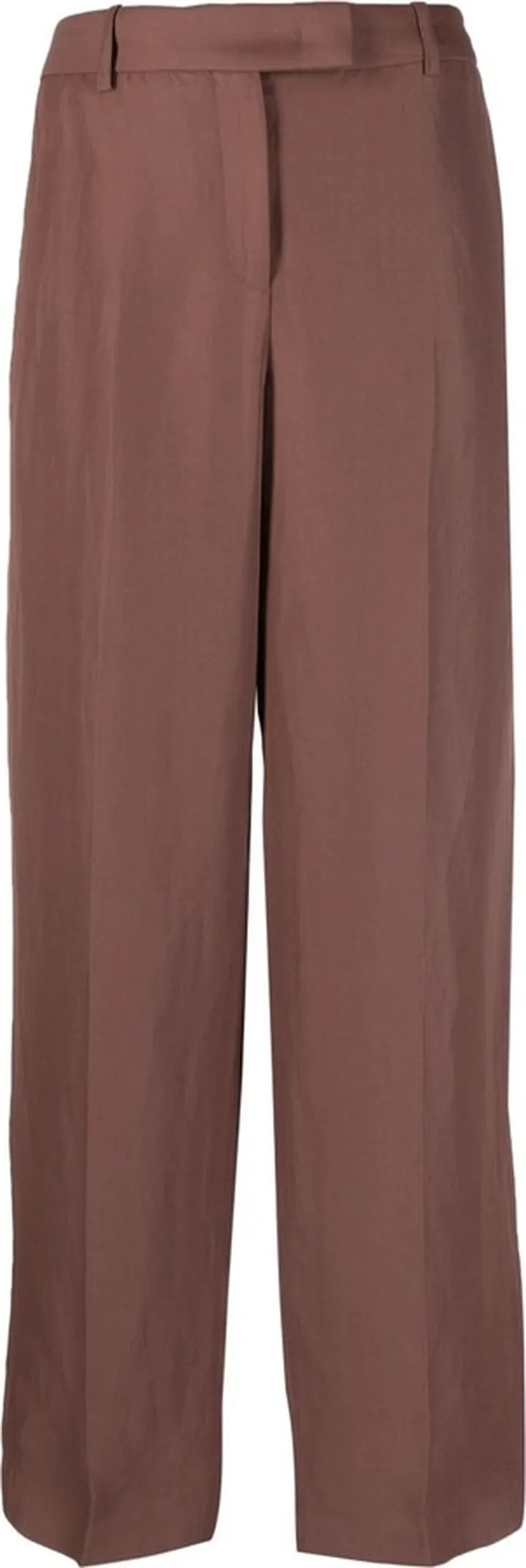 Mid-Rise Straight-Leg Trousers