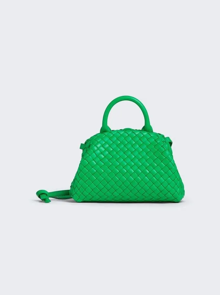 Intreccio Mini Handle Bag Parakeet Green