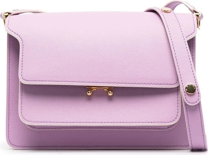 Trunk Leather Shoulder Bag