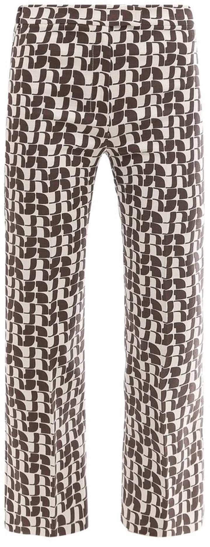 'S Max Mara Allover Graphic Printed Straight Leg Pants