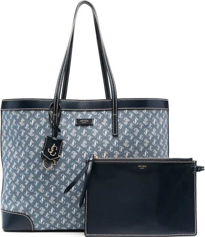 Nine2five logo-jacquard tote bag
