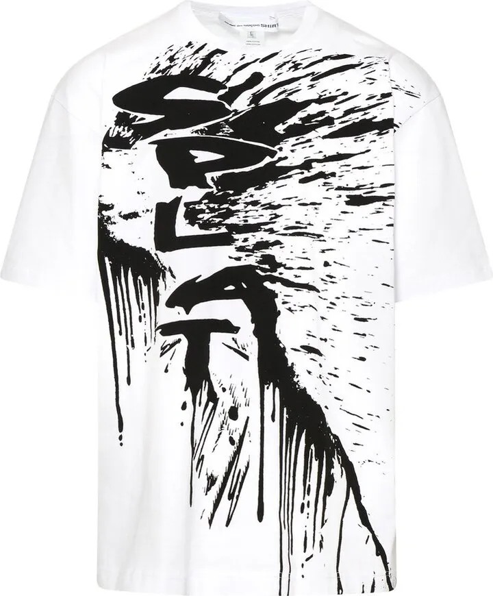 Comme des Garçons Shirt Graphic Printed Crewneck T-Shirt