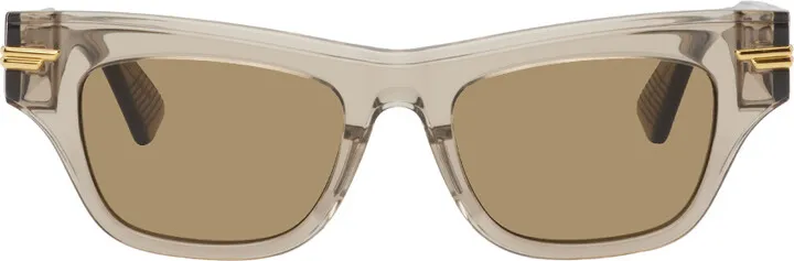 Bottega Veneta Brown Square Sunglasses
