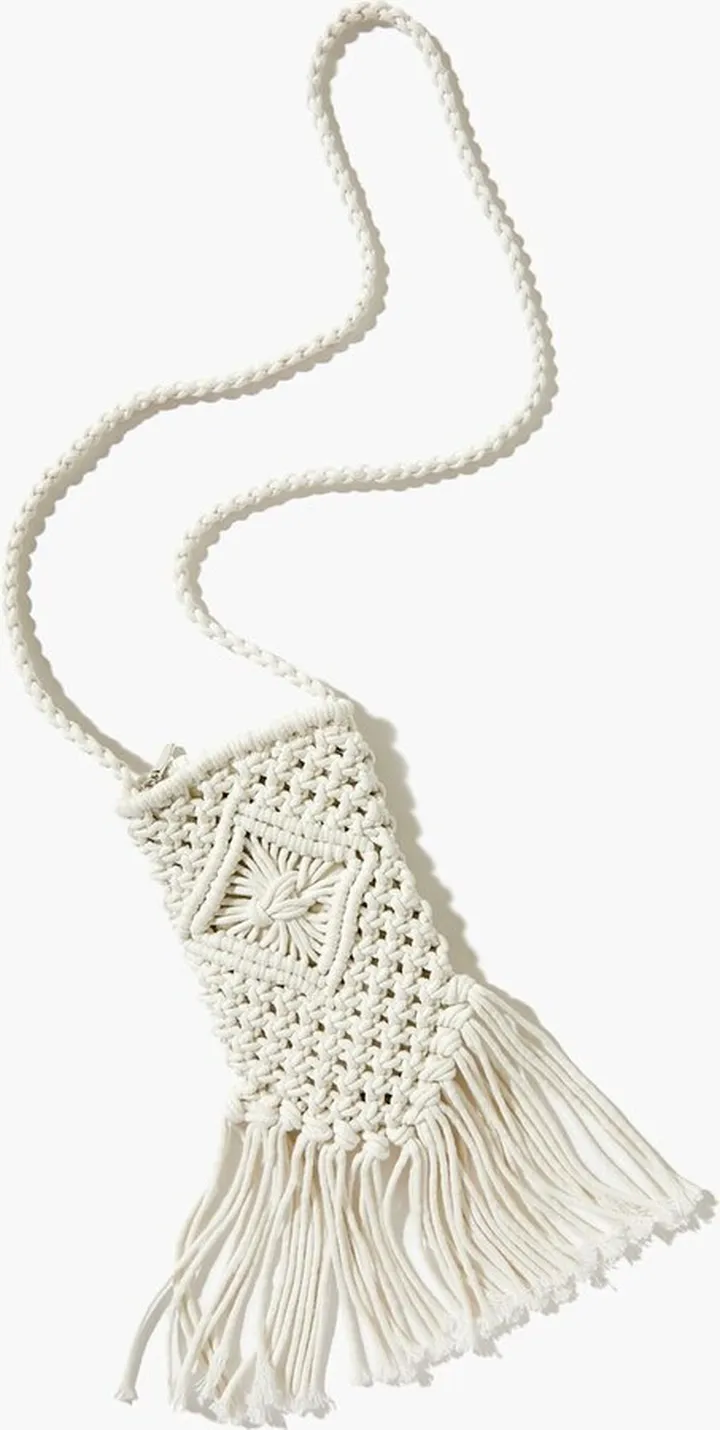 Crochet Fringe Crossbody Bag