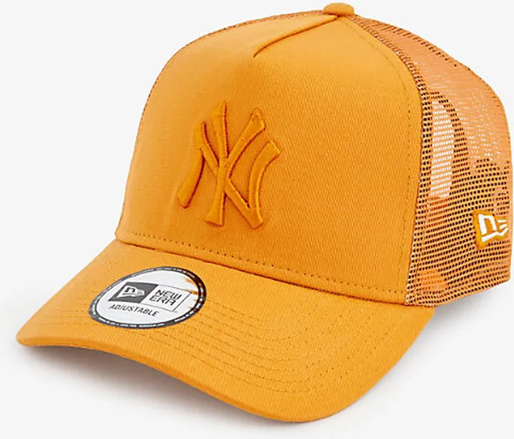 New Era Mens Orange NY Yankees Cotton Baseball cap
