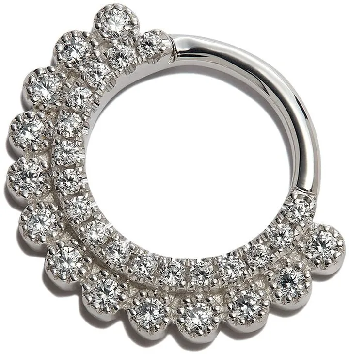 18kt white gold Apsara Clicker earring