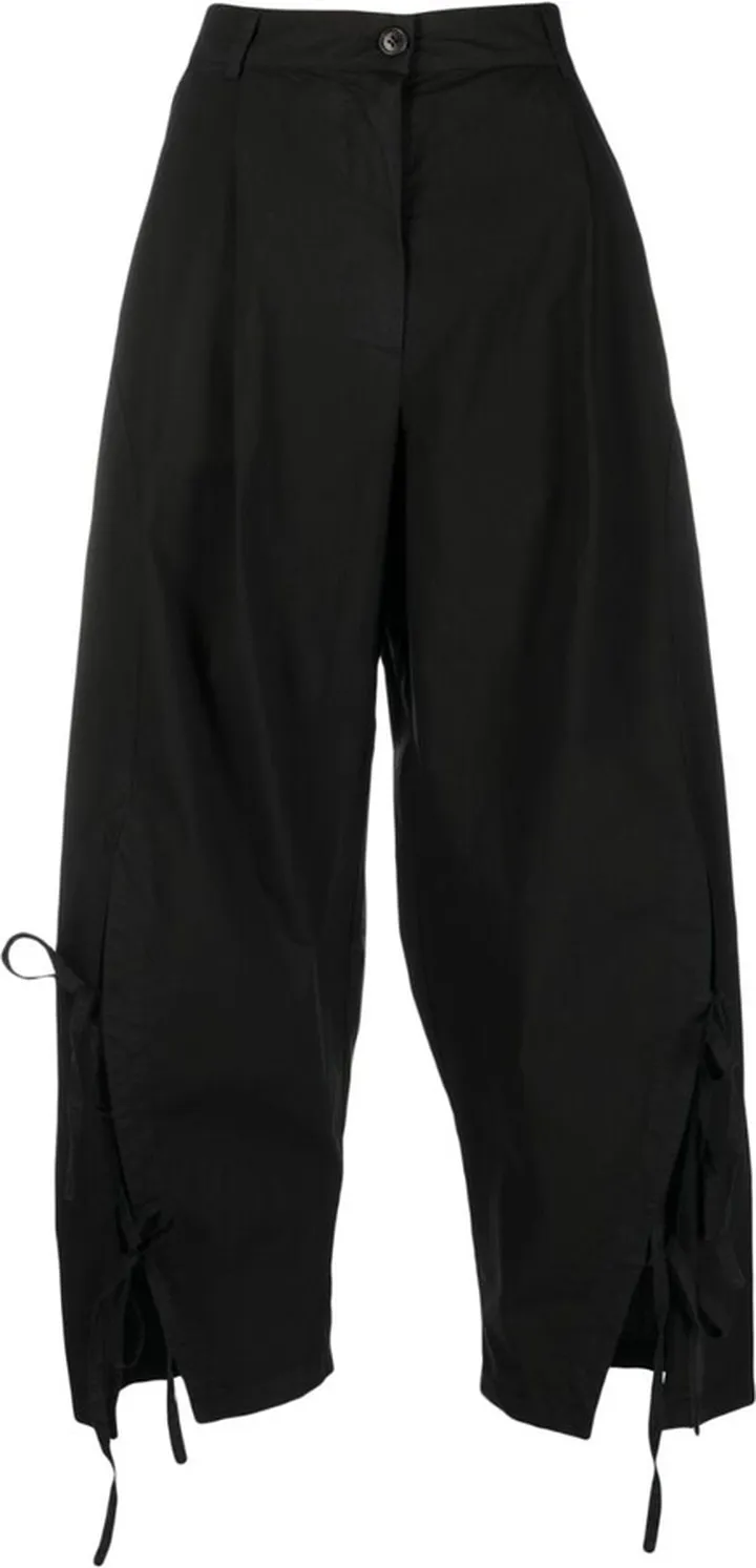 Cropped Wide-Leg Trousers