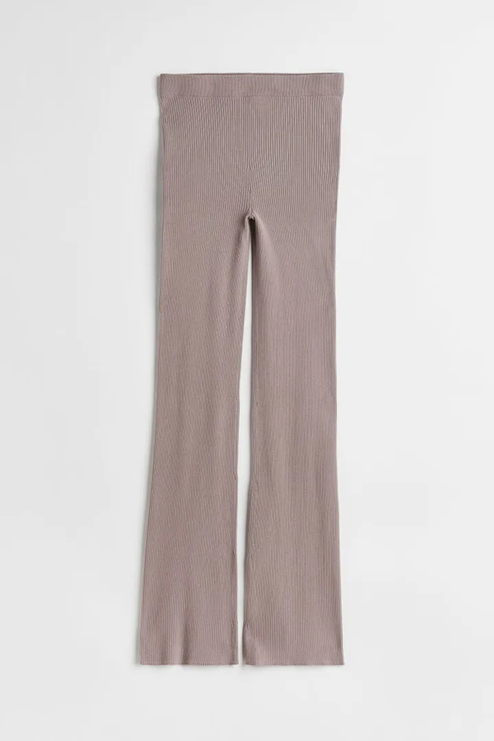 Ribbed Flared Pants