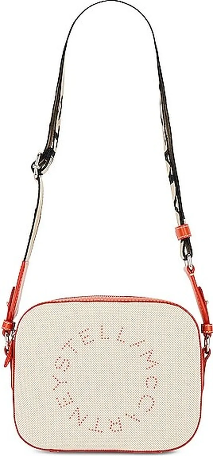 Stella McCartney Small Logo Camera Bag in Neutral
