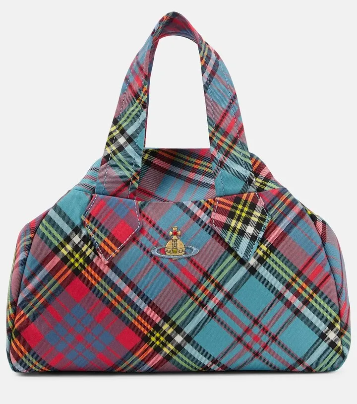 Archive Yasmine Medium tartan tote bag