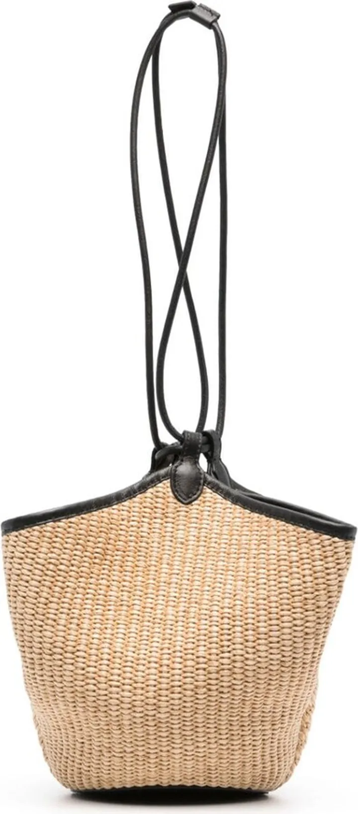 Lotus raffia mini tote bag