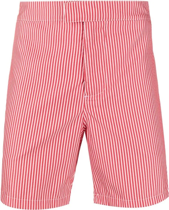 Stripe-Print Chino Shorts