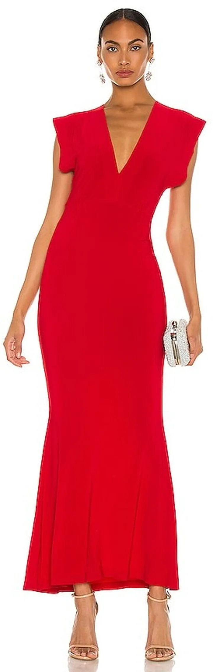 x REVOLVE V Neck Rectangle Gown