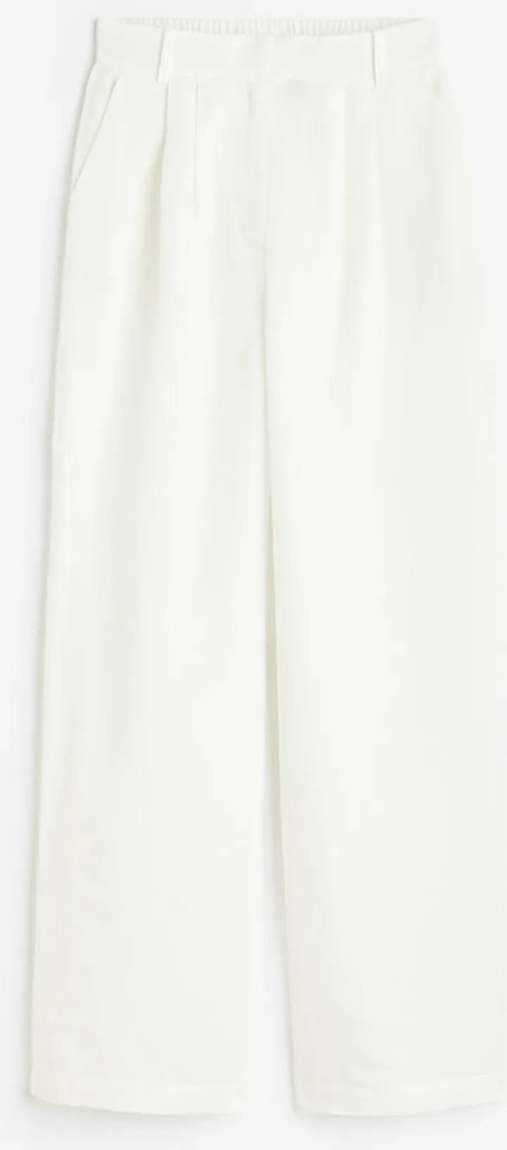 Wide-leg Linen-blend Pants