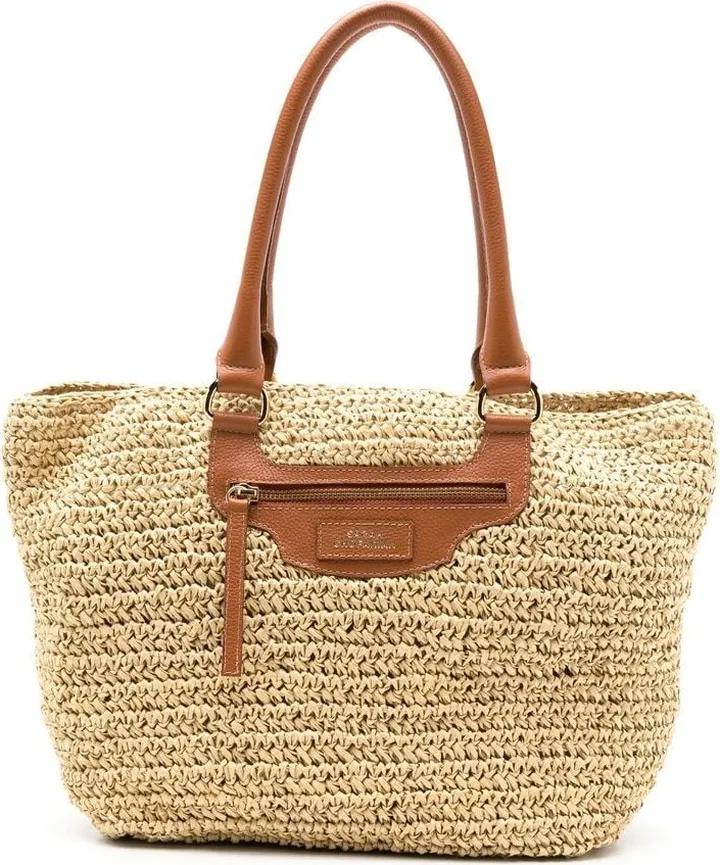 Chloe woven-straw tote bag