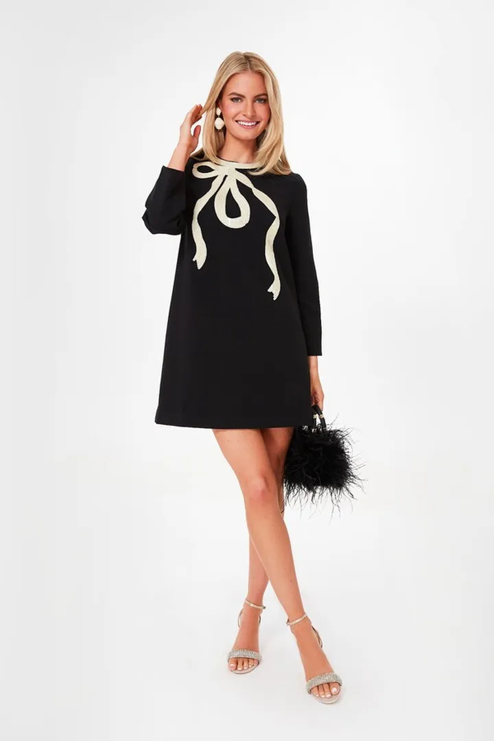 Black Bow Mini Jamie Dress