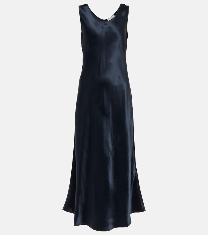 Capua satin midi dress